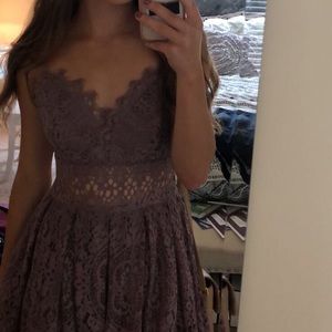 Lace midi dress